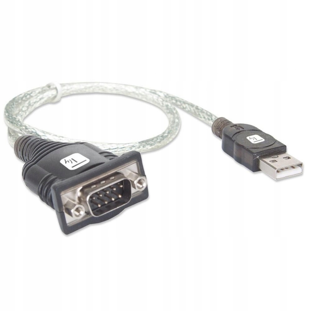 Adaptér Techly IDATA USB-SER-2T USB A RS232 Čierna, Metalická